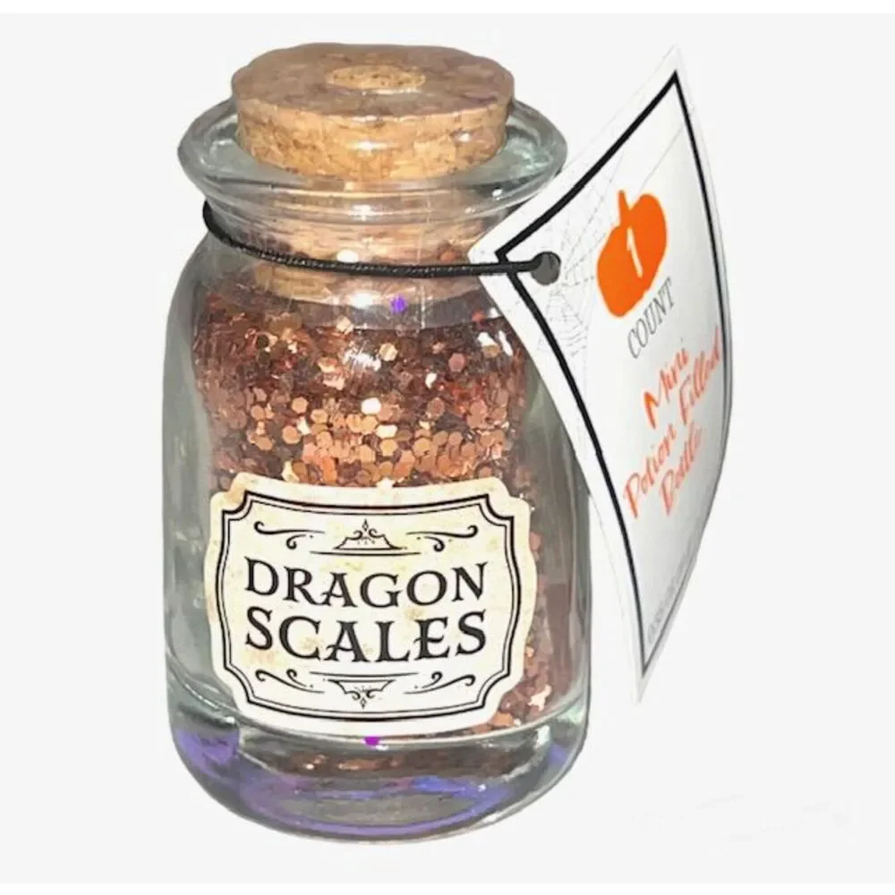 Target 2022 Black Metal Snake Tray w Full Set of 8 Potion Bottles Halloween